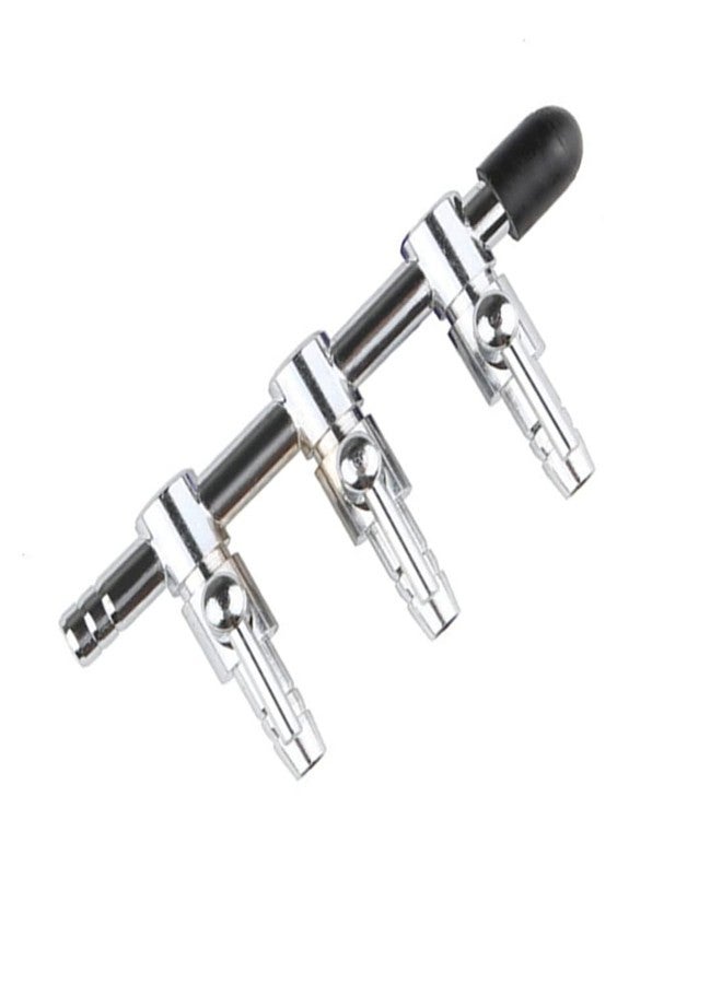 bnafes مضخة تحكم بتدفق الهواء لحوض السمك من بنافيس، مضخة تدفق هواء ثلاثية الاتجاهات، موزع أنابيب، صمام تحكم بذراع، عبوة من 4 قطع - Image 5